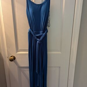 Soma Hi-Lo midi bra dress blue size L